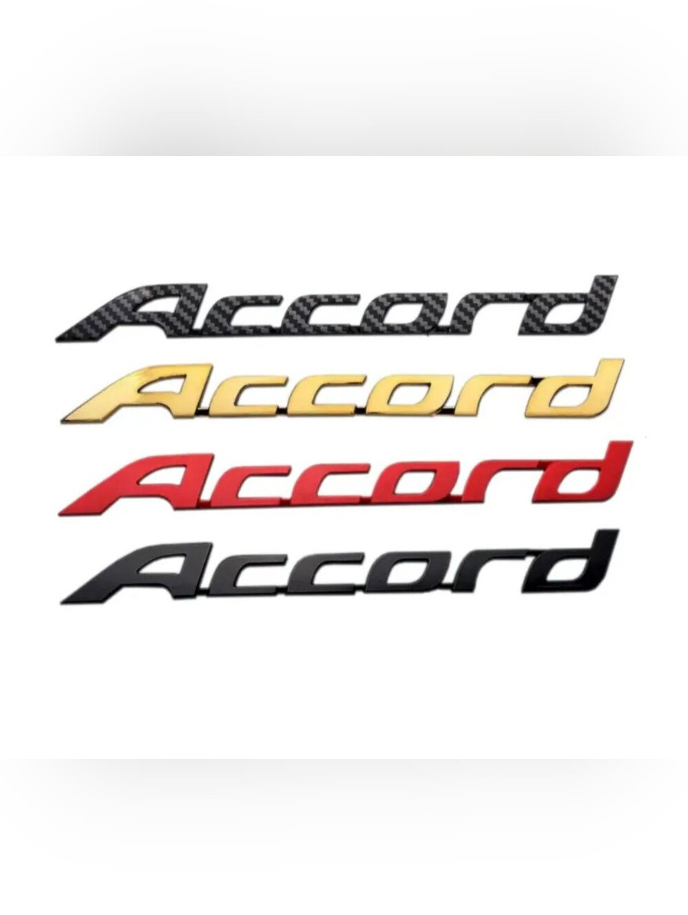 Honda Accord Emblem Car Badge Black Gold Chrome Red Or Carbon Fiber